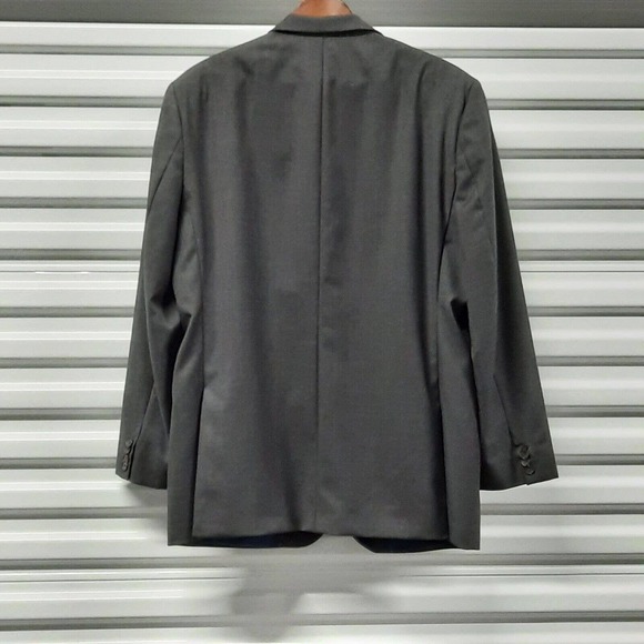 Jack Victor Suit Blazer Sport Coat Jacket Mens Size 44R Gray 100% Wool - Picture 2 of 8